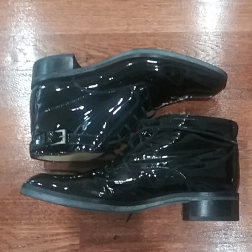 Fratelli Rossetti black patent lace up boots - Picture 2 of 5